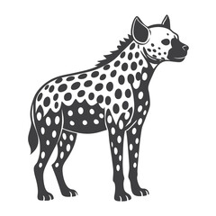 vector image of a hyana 