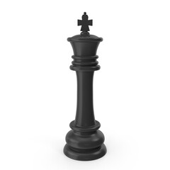 Fototapeta premium king chess piece isolated on transparent background , 3d render , PNG