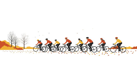 Fall Cycling Expedition: A Group Adventure Amidst Autumn Foliage Splendor