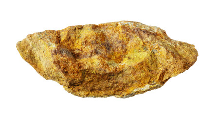 unworked natural beaverite-cu mineral cutout