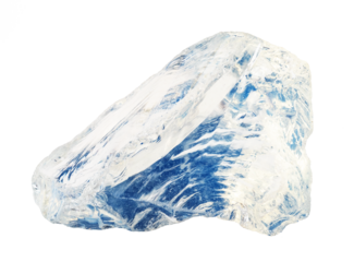 raw molybdenum glass imitation of moonstone cutout