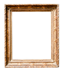 ancient wide classic carved wooden painting frame