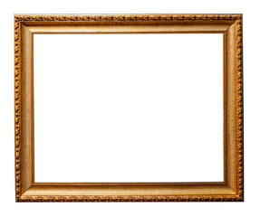 retro horizontal gold carved picture frame cutout