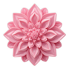 Fototapeta premium Detailed pink flower, layered petals