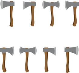 set axe vector color v2