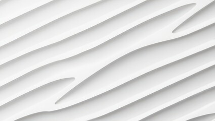 Obraz premium Abstract White Waves Background Design Element with Smooth Shadows and Rhythmic Texture for Modern Presentations and Creative Projects