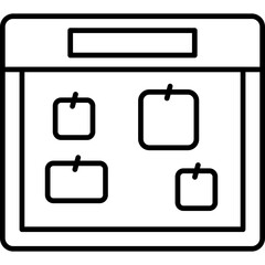 NoticeboardIcon Vector Element