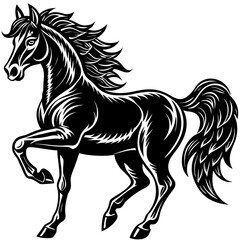 horse silhouette vector