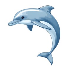 Obraz premium dolphin isolated on white background