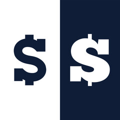 Dollar Sign Symbol Icon Vector Money Stock Vector.