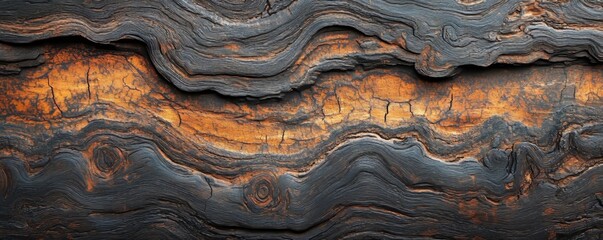 Old grunge dark wooden texture, focusing on the rich brown tones and intricate patterns of weathered wood, ideal for vintage or rustic aesthetics, Generative AI