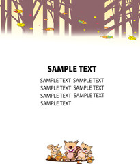 どんぐり,りす,秋,あしらい,フレーム