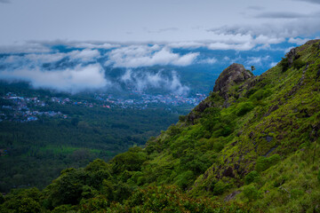 Breathtaking hilltop scenery with rolling clouds over Ooty’s natural landscape