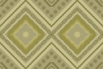 Ethnic Figure aztec embroidery style.Geometric ikat oriental traditional art pattern.Design for ethnic background,wallpaper,fashion,clothing,wrapping,fabric,element,sarong,graphic,vector illustration.