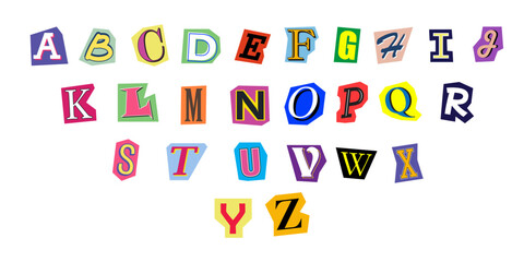 Magazine Cutout Letter