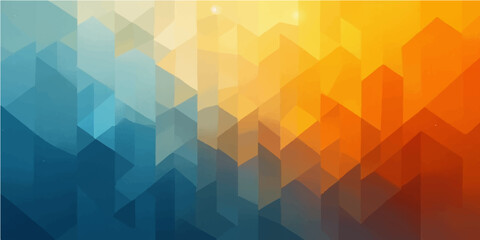 Colorful mosaic pattern with geometric shapes and abstract triangular designs