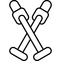 Paddles Icon Vector Element