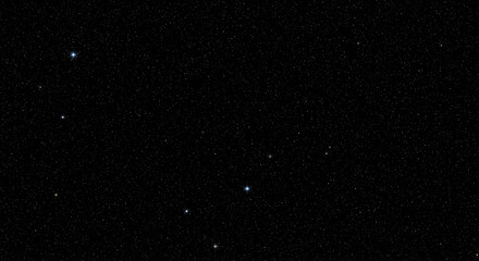 Dark night sky image with numerous small and a few bright stars, creating a celestial pattern suitable as a background for cosmic or astronomy themes
