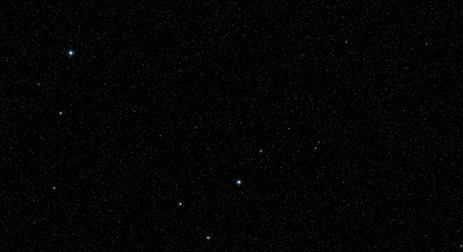 Dark night sky image with numerous small and a few bright stars, creating a celestial pattern suitable as a background for cosmic or astronomy themes