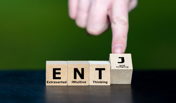 Cubes form the acronym ENTY which stands for Extraverted, Intuitive, Thinking, Judging.