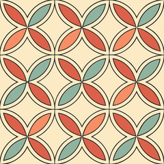 Fototapeta premium Soft Colored Geometric Petal Pattern