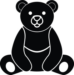 Teddy Bear Silhouette Icon