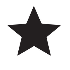 Obraz premium silver star isolated on white