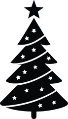 Christmas Tree Silhouette Icon