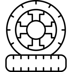 Tire Icon Vector Element