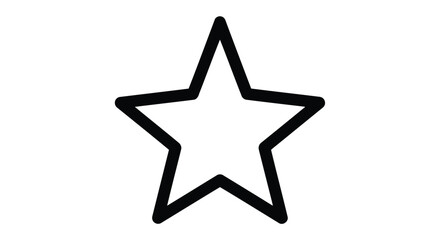 Obraz premium Vector illustration of star shape isolated on white background