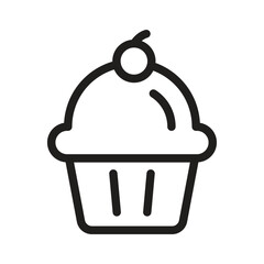 Mountains Vector Outline Icon. EPS 10 file 