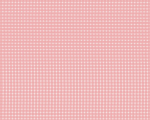 Hand drawn grid pattern background on a pink background with dots. Pink Gingham Seamless Pattern with White Grid – Fabric Textile Background.