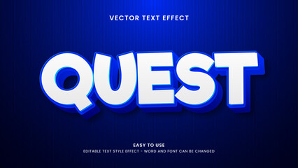 quest editable text effect