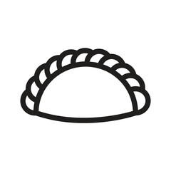 Puff Pastry Vector Outline Icon. EPS 10 File 