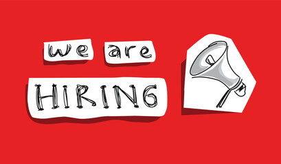 We are hiring announcement .eps