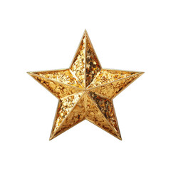 Fototapeta premium Gold star with glittery texture