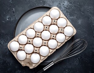 Eggs in carton with whisk (5)