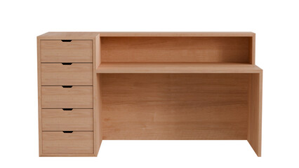 wooden desk simple and modern minimalism 