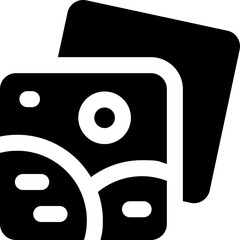 gallery glyph icon. Strong and solid vector icon for websites, mobile interfaces, presentations, and visual branding. High quality and easy to edit.