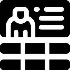 skill glyph icon. Strong and solid vector icon for websites, mobile interfaces, presentations, and visual branding. High quality and easy to edit.