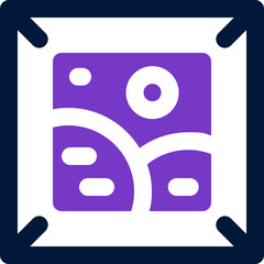 artwork duotone icon. Sleek and modern vector icon for websites, mobile apps, marketing materials, and corporate design. Fully scalable and ready to use.