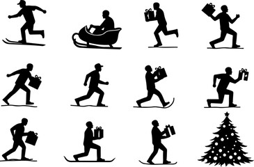 Christmas, Holiday  Festive Vector Bundle Graphics