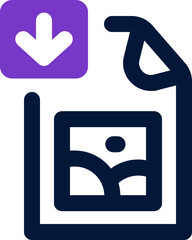 download duotone icon. Sleek and modern vector icon for websites, mobile apps, marketing materials, and corporate design. Fully scalable and ready to use.