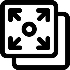 full screen line icon. Clean and minimalist vector icon for websites, mobile apps, presentations, and logos. Fully scalable and customizable for any project.