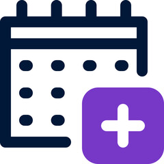 Obraz premium schedule duotone icon. Sleek and modern vector icon for websites, mobile apps, marketing materials, and corporate design. Fully scalable and ready to use.