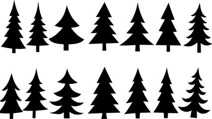 "Christmas Tree Silhouette Collection" bundle 
