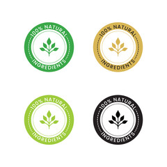 set of eco labels, Healthy Food Quality Assurance Labels