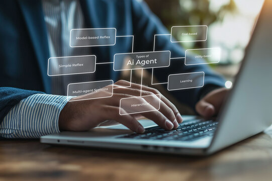 Developer Interacting with an AI Agent Framework
Automation Workflow and AI agent and generative artificial intelligence concept, Education, Data Analysis and AI customer support - Powered by Adobe