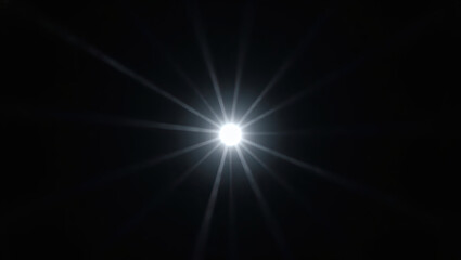 Bright Light Flare Against Black glow effect | background