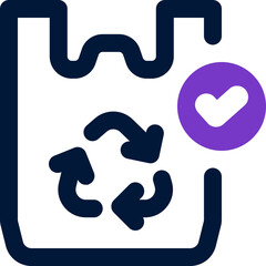 plastic bag duotone icon. Sleek and modern vector icon for websites, mobile apps, marketing materials, and corporate design. Fully scalable and ready to use.